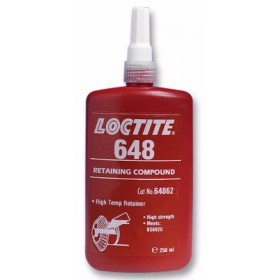Loctite 648 Фиксатор высокой прочности, высокотемпературный 175С, до 0,15 мм 250мл