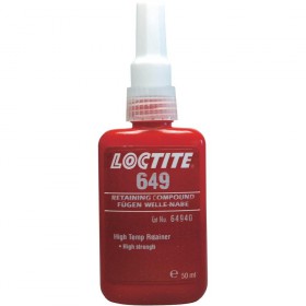 Loctite 649 Фиксатор высокой прочности высокотемпературный, быстроотверждаемый, малая вязкость 50 мл.